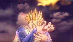 Ace como Super Saiyajin 2 preparando o Soukidan