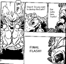 Vegeta fires the Final Flash