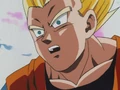 Gohan faces Syn Shenron while giving Goku energy
