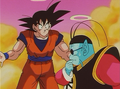 Goku talking to King Kai