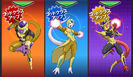 Froze, Rezok, & Frieza Clan Berserker in their Golden Frieza forms