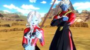 Towa and Mira on Earth
