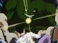 Yakon hit by Trunks' Ki Blast