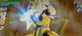 Super Saiyan 3 Future Gohan charges a Super Kamehameha