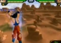 Goku concentrating energy for a Spirit Bomb