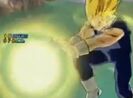 Vegeta charges a Final Flash in Budokai 3