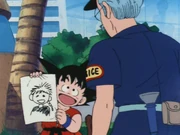 Goku's drawing of Bulma