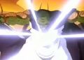 Kami hit by Garlic Jr.'s Ki Blast in Dead Zone