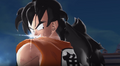 Yamcha's smile in Raging Blast 2