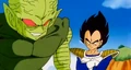 Vegeta orders a Saibaman to fight Tien