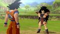 Goku and Raditz facing off