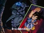 Goku punching an unnamed armored giant in a Dragon Ball GT opening's shot