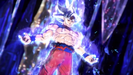 Perfected Ultra Instinct Goku after he transforms in Xenoverse 2