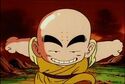 Krillin in the jungle on Training Island