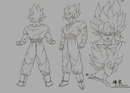 Boceto de Son Goku (Supersaiyano).