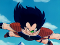Raditz after countering Goku and Piccolo's attack