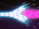 The attack clashes against Uub's Super Kamehameha