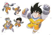 Dragon Ball Z Manga Dragon Ball in Space Son Goku (Spacesuit), Master Roshi & Turtle (Spacesuit), Son Gohan (Spacesuit), Bulma (with Blaster Gun), & Krillin (w Laser Sword) 80