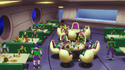 The new Frieza Force's cafeteria in Frieza's new spaceship in Broly