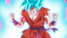 Super Saiyan Blue: Kaio-ken Goku about to show off his speed