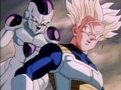 Frieza behind Trunks