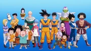Goku e i suoi amici, prima di venir trasformati in bambini, in uno degli episodi di Dragon Ball Daima.