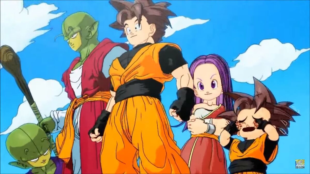 Dragon Ball Z Super Saiyan Characters Layout W/ Logo Youth Boy's