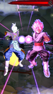 Zamasu: Goku Black (Assist)(DBL41-04S) charging their God Splitter and Divine Cannon as part of their God-Rending Light Bullet Special Move Arts in Dragon Ball Legends