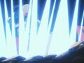 Eis Shenron fires an Ice Blast at Giru and Pan