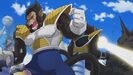 Great Ape Vegeta & Great Nappa rampaging in an altered timeline in the opening animated cutscene