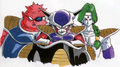 Art of Dodoria, Frieza, and Zarbon (WJ #1, 2, 1990)