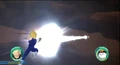 Vegeta firing a Maximum Flasher in Raging Blast
