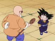 Roshi tells Goku to travel without the Nimbus