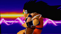 Raditz and Goku being impaled in Budokai