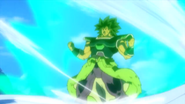 Broly transforming in Dragon Ball Heroes