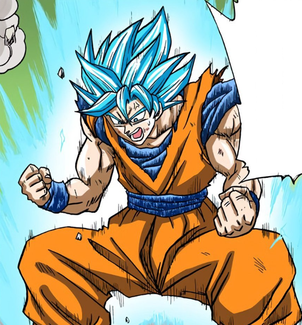 SON GOKU (KAIOKEN (COLOR)) by InkBlotty on Newgrounds