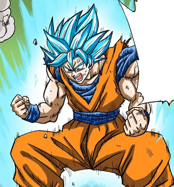 Goku SSJ blue kaioken - Dragon ball saga