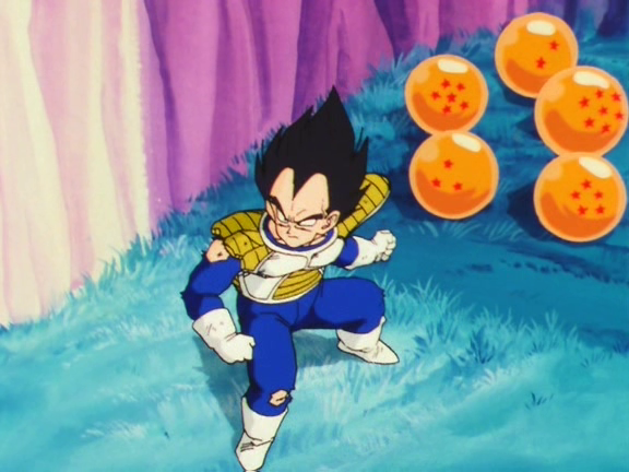 Prince Vegeta on planet Namek