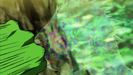 Gamisaras is punched in the face by Piccolo