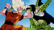 GokuFullPowerSuperSaiyanVsCellK