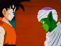 Piccolo confronts Goku