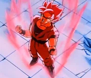 Goku usando el Super Kaio-ken