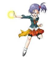 Female Earthling custom character xenoverse.jpg (85 KB) Female Human Future Warrior wearing the Student Skirt preparing to fire a Ki Blast in Xenoverse artwork