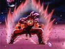 Goku using the Kaio-ken x3 in The World's Strongest