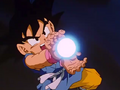 Goku uses a Kamehameha
