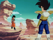 Goku vs vegeta first fight ever