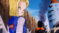 Future 18 looking back at Future Trunks