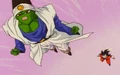 Pikkon and Goku flying to Hell