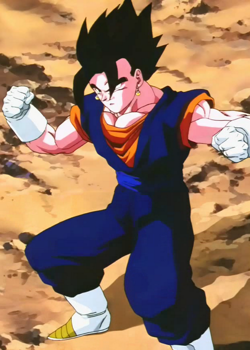 Goku e Vegeta fazem a fusão com os brincos potara - Dragon Ball Z