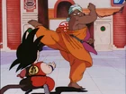 Nam kicks Goku